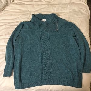 Green Heathered Sweater